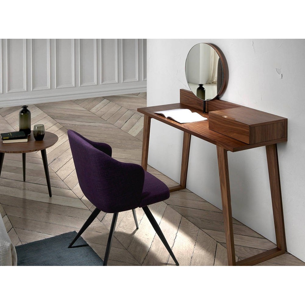 fauteuil en tissu violet cerda logic avec bureau