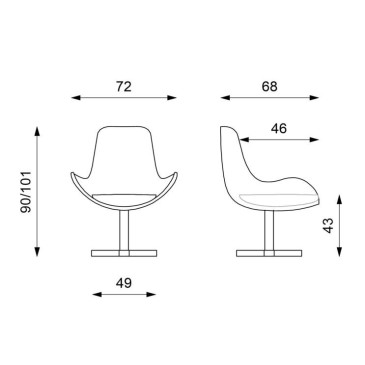 dimensiones del sillón olga piedras