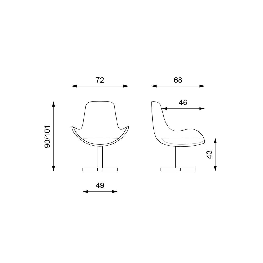 dimensions du fauteuil olga en pierres