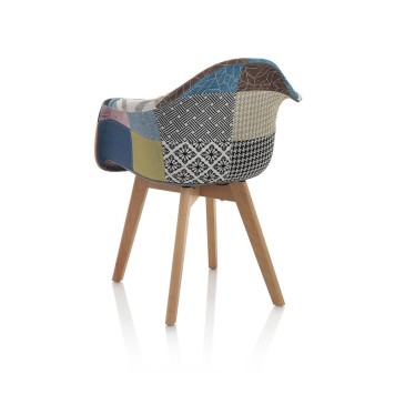 Fauteuil de salon patchwork pour donner vie et couleur à vos espaces