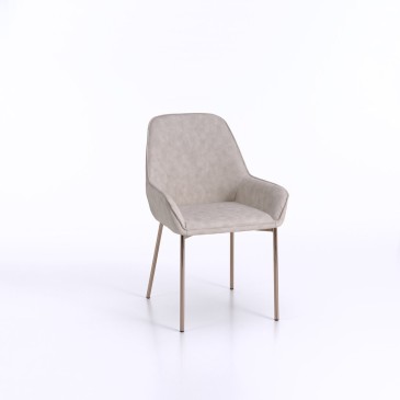 design stoel met rosé goud afgewerkte poten | kasa-store
