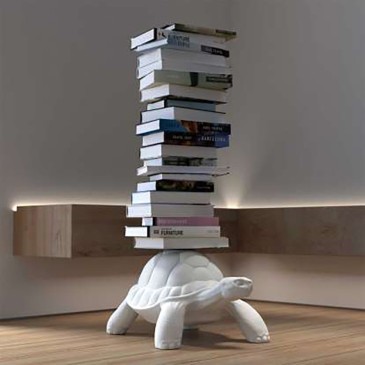 qeeboo set bijelih polica za knjige Turtle Carry Bookcase