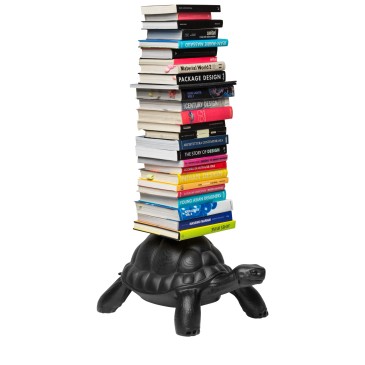 qeeboo Turtle Carry Bookcase crna polica za knjige perspektiva