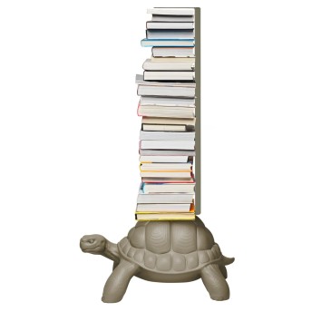 qeeboo Turtle Carry Bookcase siva polica za knjige