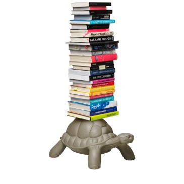 Qeeboo Turtle Carry Bookcase polica za knjige izrađena od polietilena s metalnom strukturom