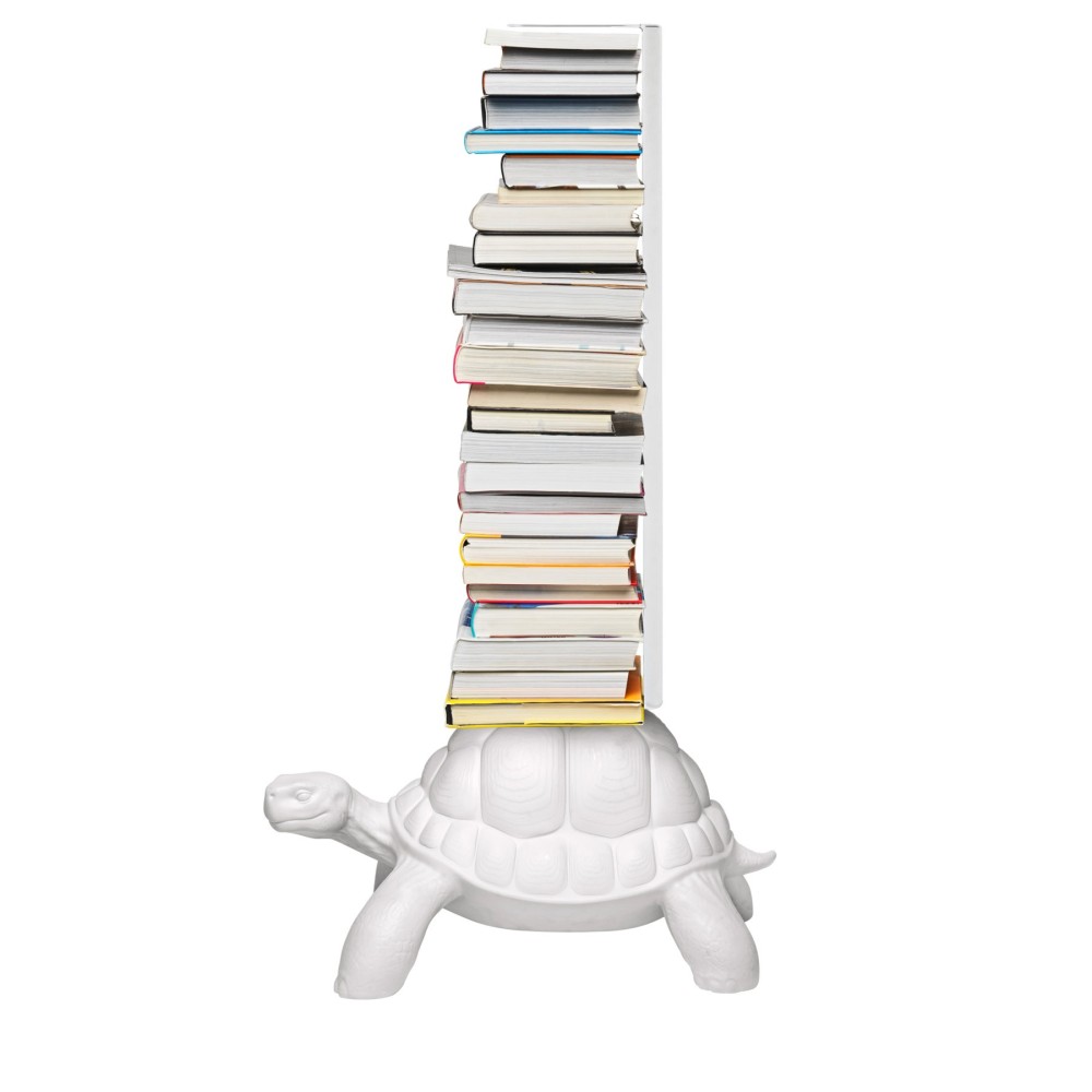 qeeboo Turtle Carry Bookcase bijela bočna polica za knjige