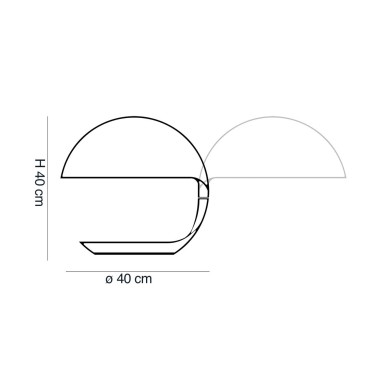 martinelli luce cobra bijela stolna lampa dimenzije