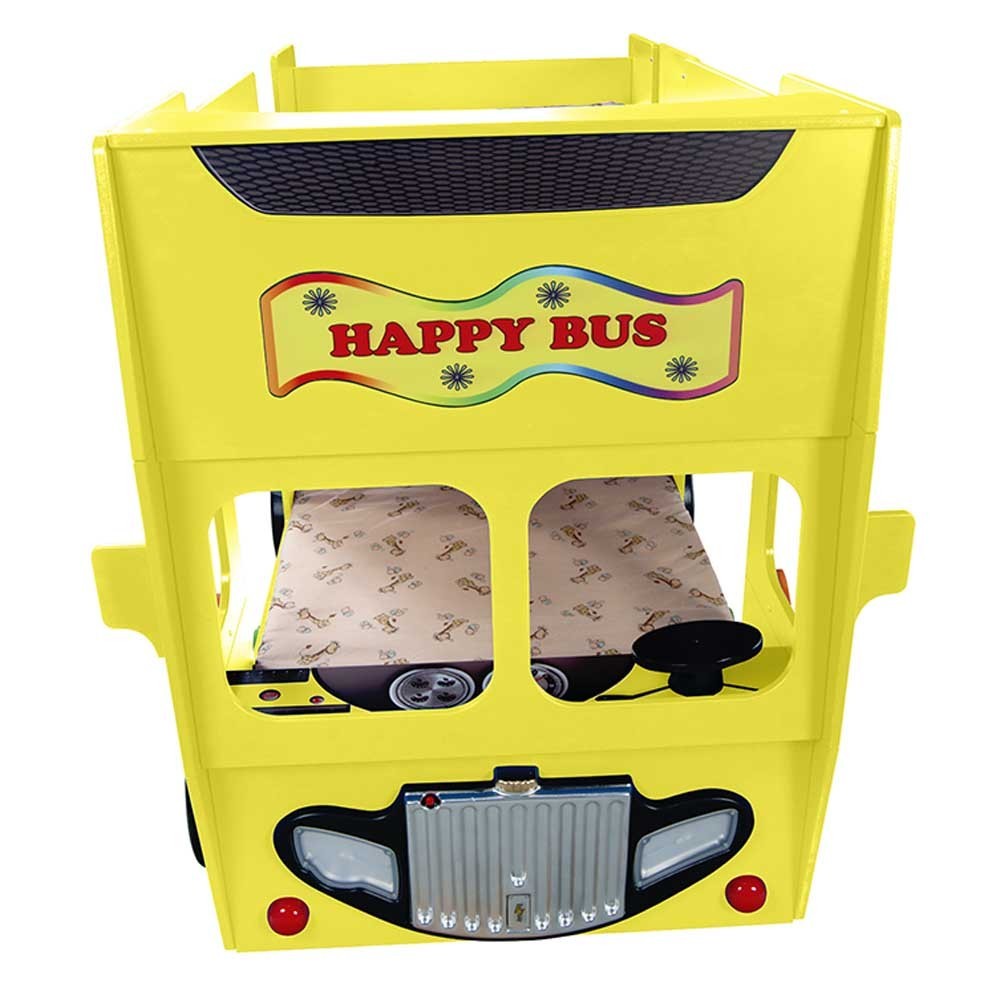 plastiko happy bus krevet žuti friz