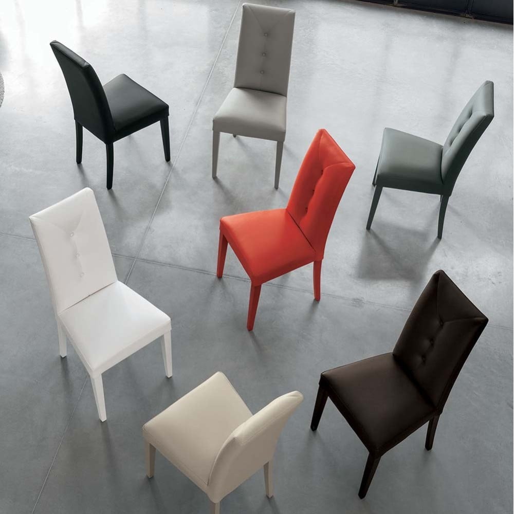 Lot de 4 chaises pour salle à manger en tissu PatchworK au Design vintage -  Décoration/Chaises design (-20%) 