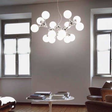 Praktisk Nodi White Suspension Lamp, roterende struktur.