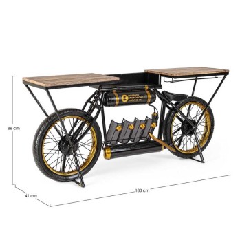 Meuble bar en forme de moto de Bizzotto | kasa-store