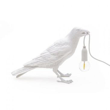 Seletti Bird Lamp Waiting White