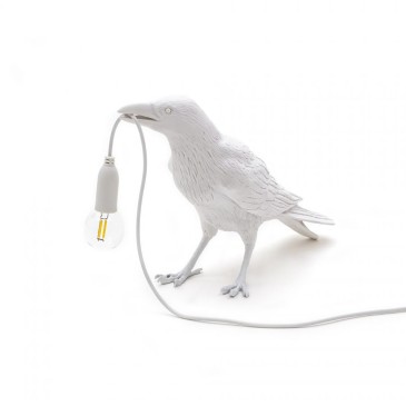 Seletti Bird Lamp Waiting White