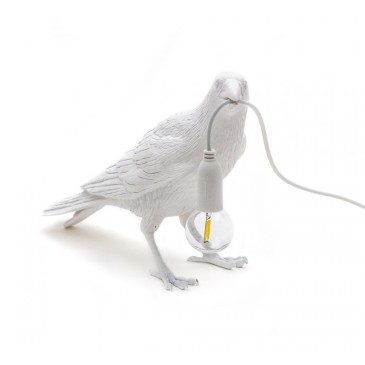 Seletti Bird Lamp Waiting White