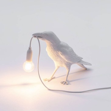 Seletti Bird Lamp Waiting White