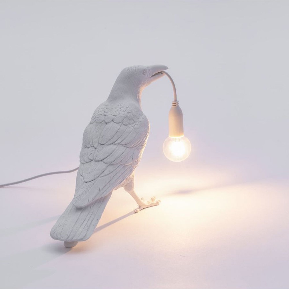 Seletti Bird Lamp Waiting White