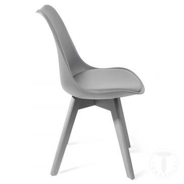 Tomasucci Kiki Evo Wood eco-leather chair | kasa-store