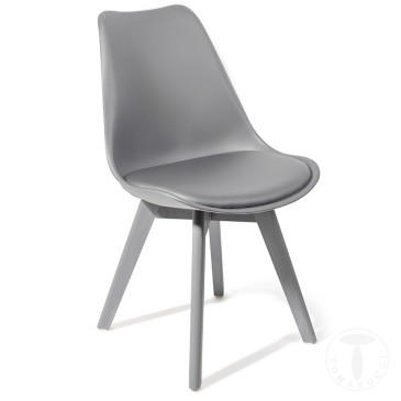 Tomasucci Kiki Evo Wood eco-leather chair | kasa-store