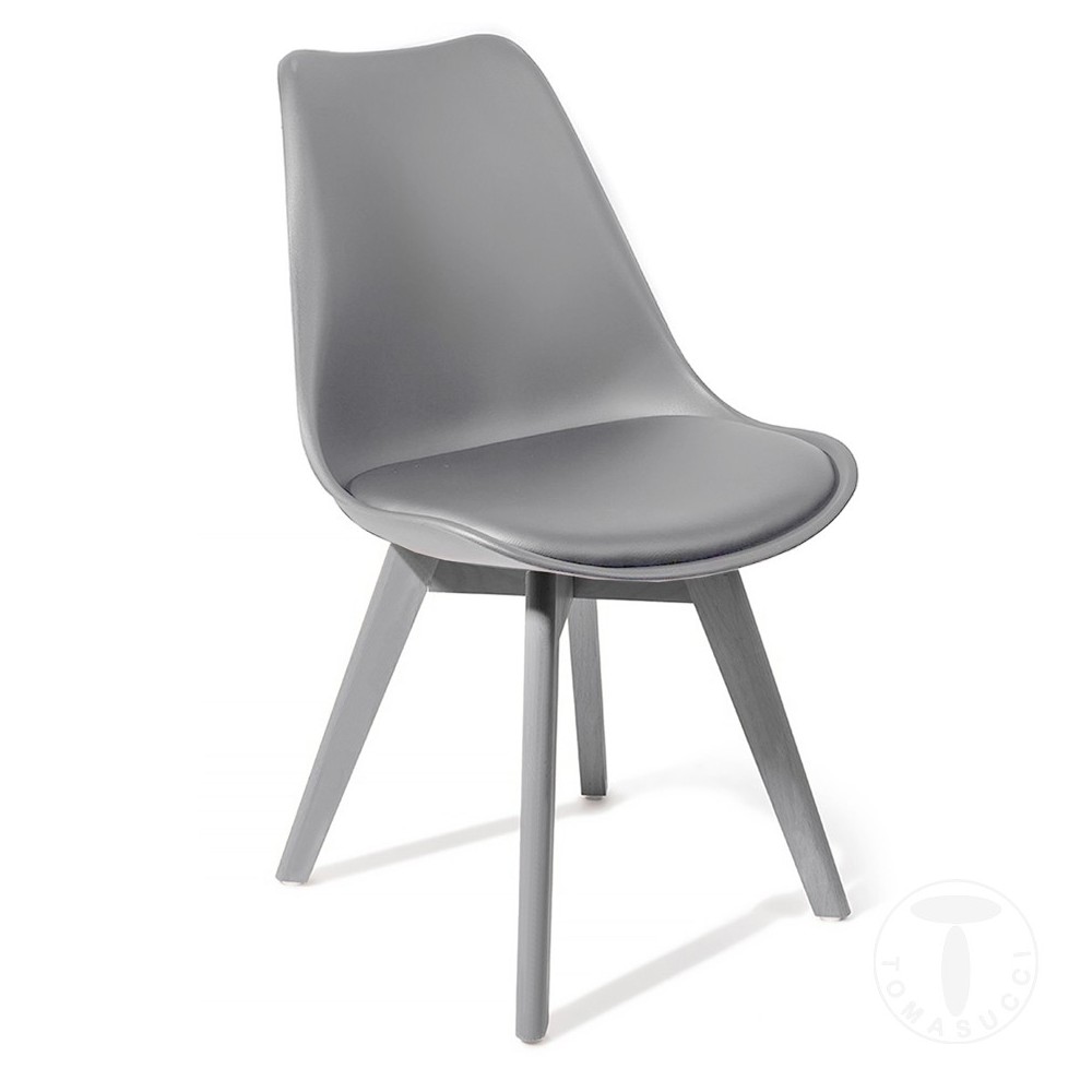 Tomasucci Kiki Evo Wood eco-leather chair | kasa-store