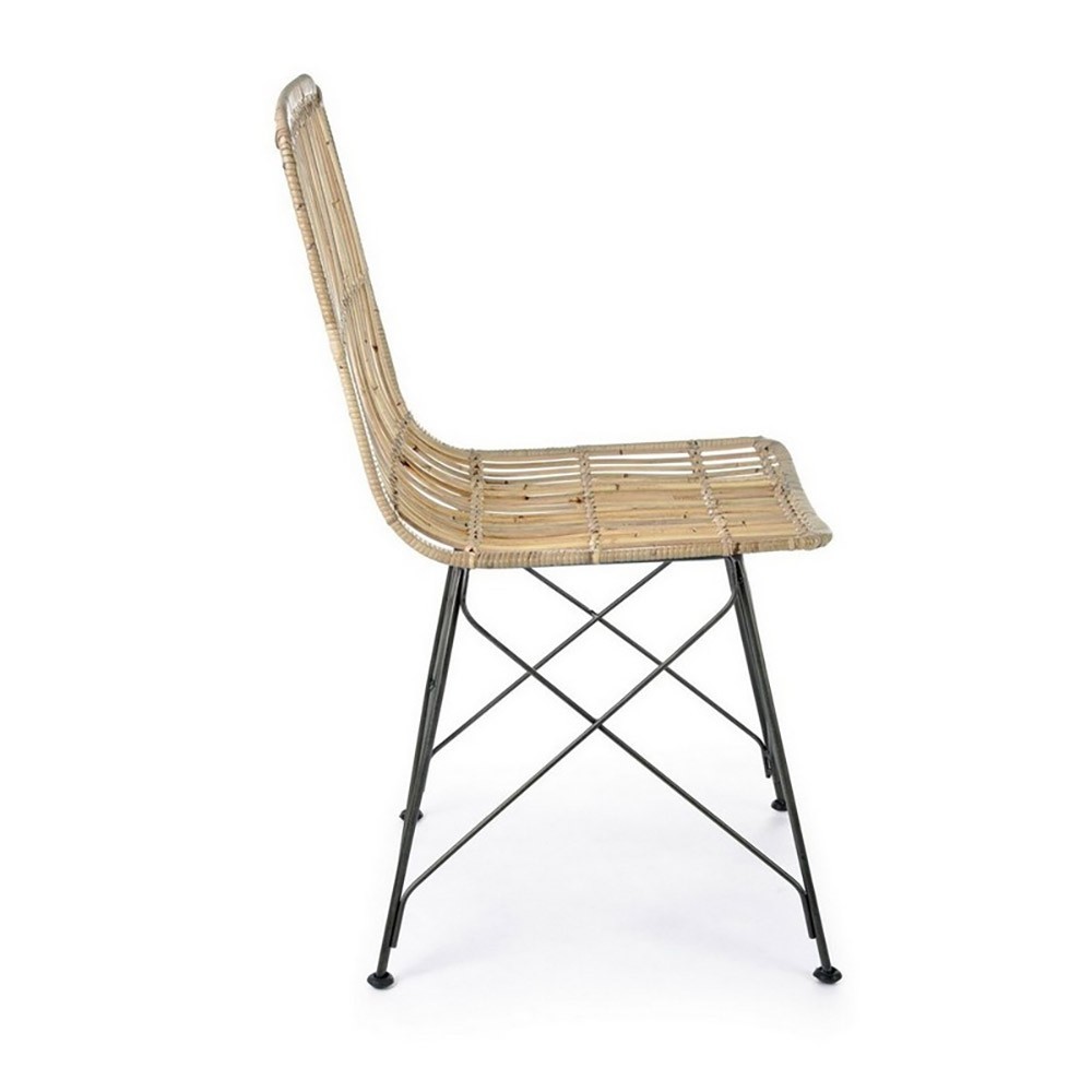 Bizzotto Lucila Vintage chair with kubu shell | kasa-store