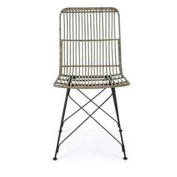 Bizzotto Lucila Vintage chair with kubu shell | kasa-store