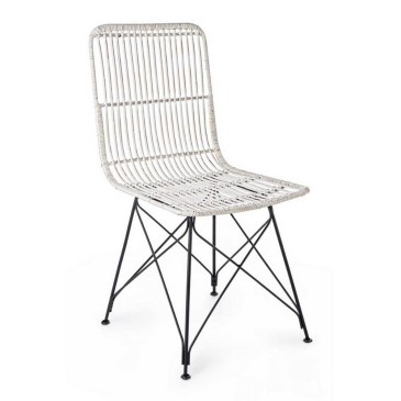 Bizzotto Lucila Vintage chair with kubu shell | kasa-store