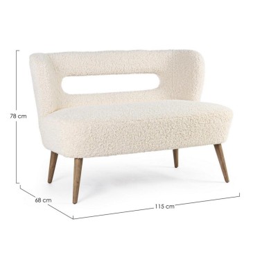 Cortina to-seters sofa fra Bizzotto for elegante miljøer | kasa-store