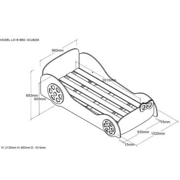 Krevet u obliku automobila za djevojke koje žele postati princeze | kasa-store