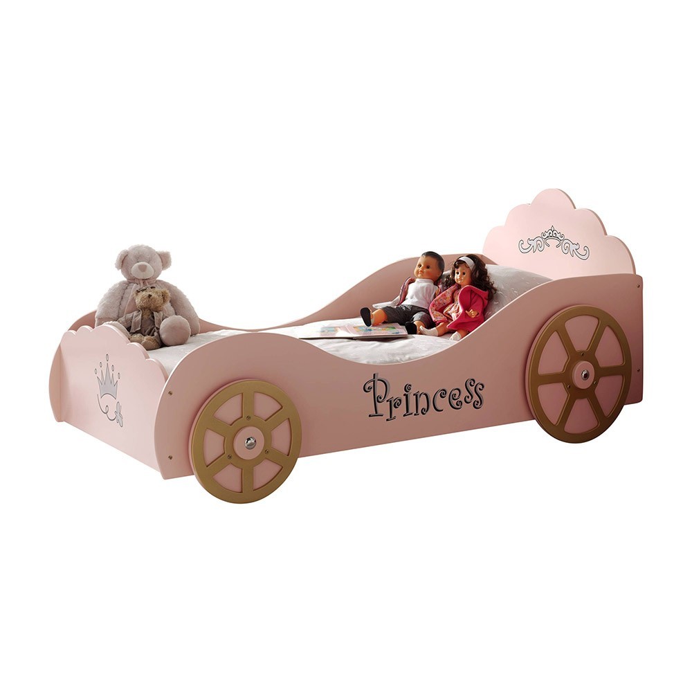 Afleiding Fervent Geboorteplaats Pinky het autovormige bed voor prinsessen | kasa-store