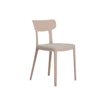 Altacorte Gaia chair with technopolymer structure with non-removable cushion