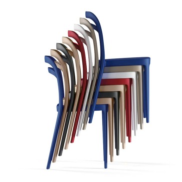 Alma design Julie modern and design stackable chair | kasa-store