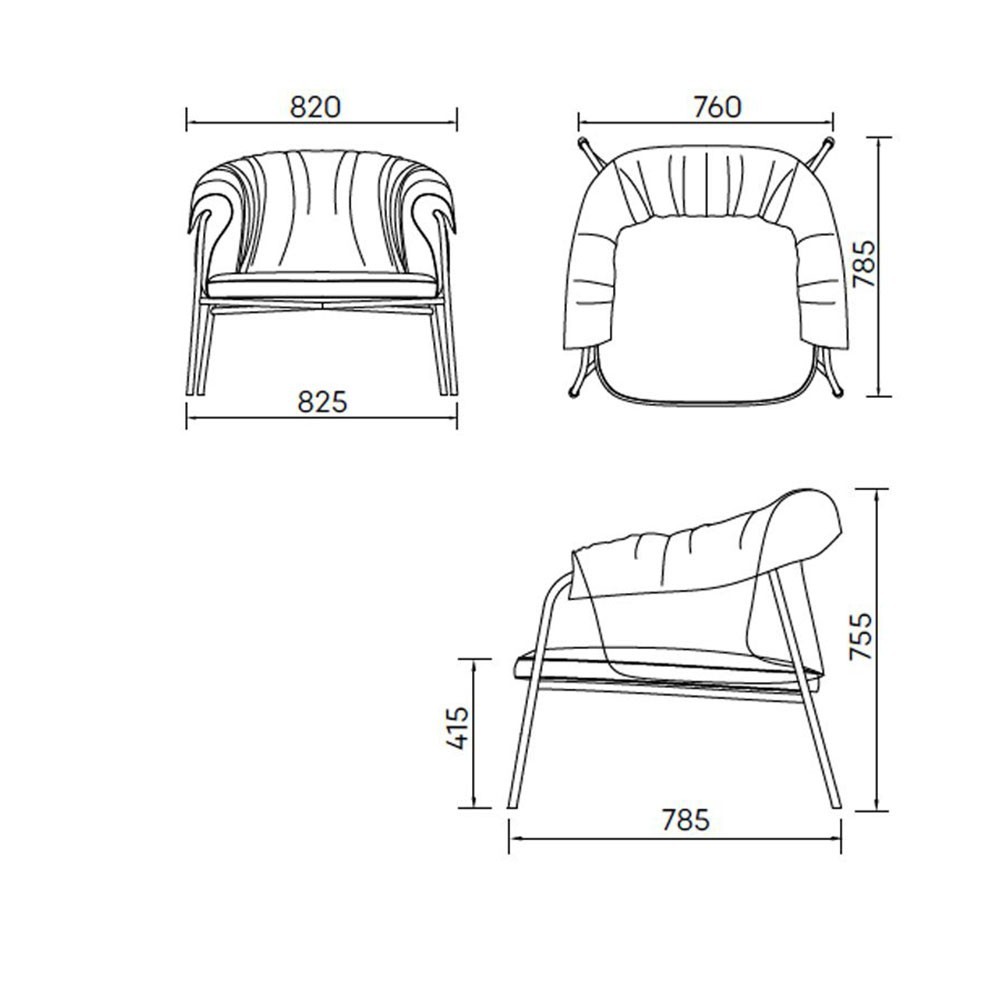 Scala high design fotelja Alma Design | kasa-store