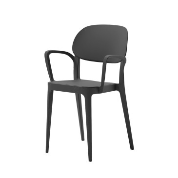 Silla apilable Alma Design Amy con o sin reposabrazos | kasa-store