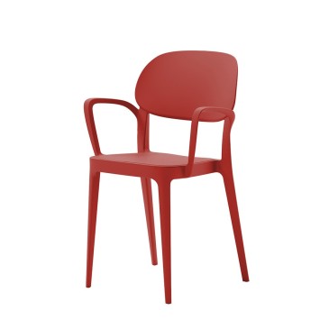 Silla apilable Alma Design Amy con o sin reposabrazos | kasa-store