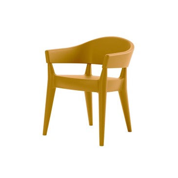 alma design jo fauteuil jaune ambre