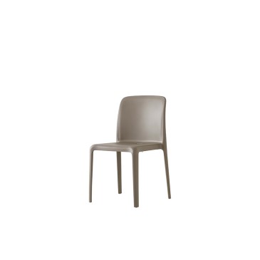 connubia bayo chair matt dove grey