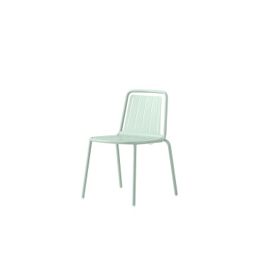 Connubia Easy chair with metal frame, shaped sheet metal seat