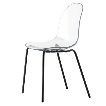 Chaise Connubia Academy en polycarbonate | kasa-store