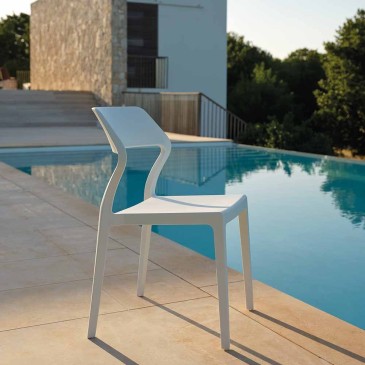 Sandy Set of 4 chairs for outdoor or indoor use in polypropylene | kasa-store