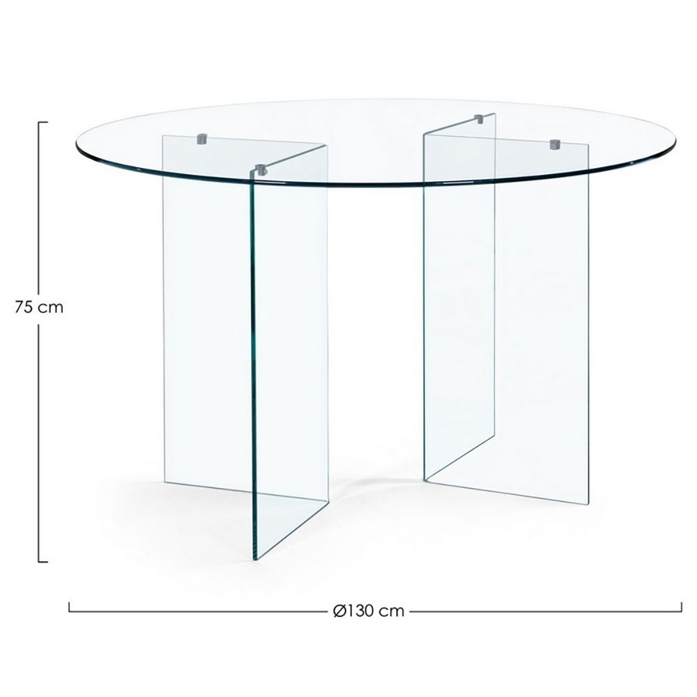 Bizzotto Iride rundt glassbord | kasa-store