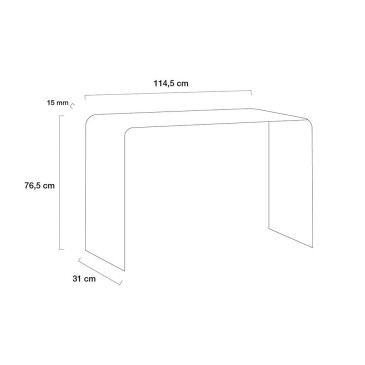 Vesta Simply konzola od prozirnog pleksiglasa | kasa-store