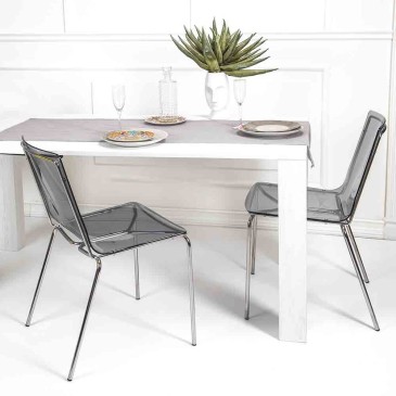 Iplex Design Milano set od dvije stolice od pleksiglasa i metala | kasa-store