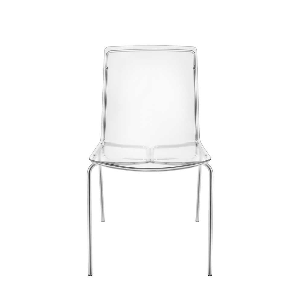 Iplex Design Milano set due sedie in plexiglass e metallo | kasa-store