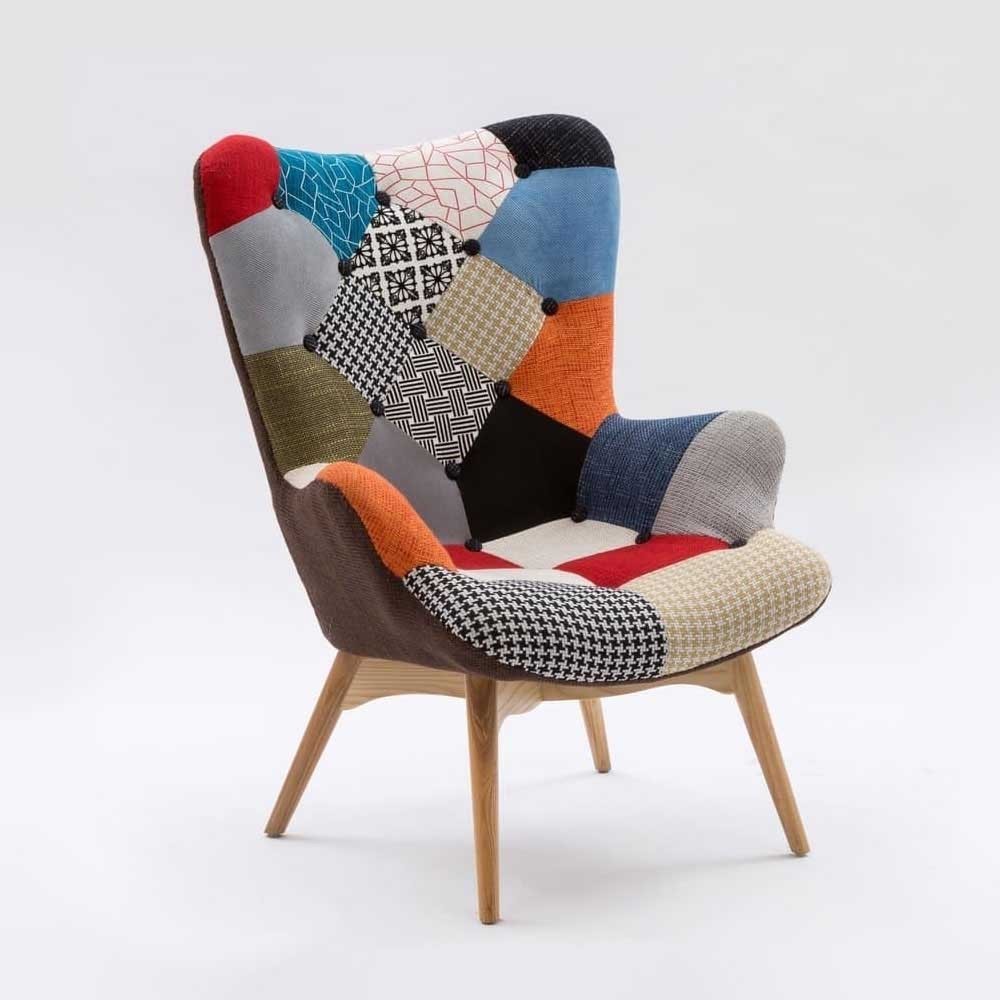 maart Trouwens Getand Sweet Home patchwork fauteuil van La Seggiola | kasa-store