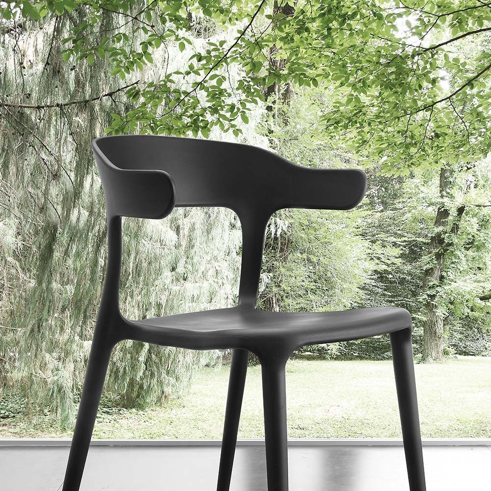 La Seggiola Brera chair with armrests in various finishes | kasa-store