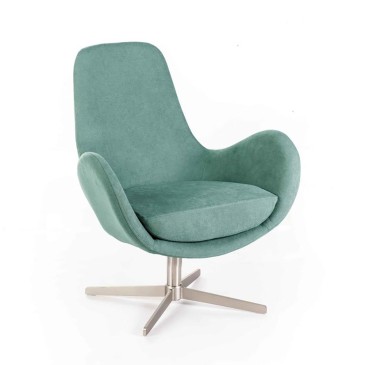 Fauteuil pivotant haut design Olga par Stones