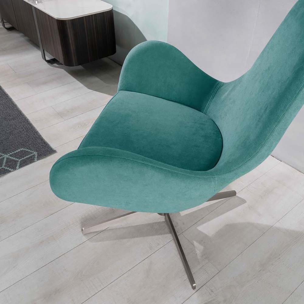 Olga armchair by Stones swivel, high design