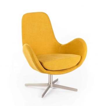 Fauteuil pivotant haut design Olga par Stones