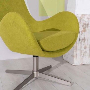 Olga armchair by Stones swivel, high design