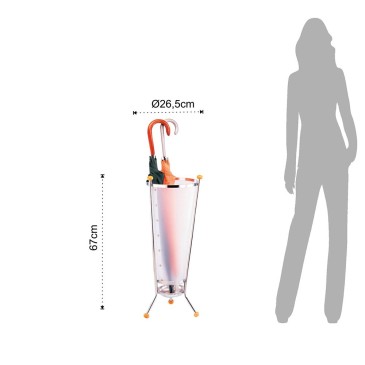 Tomasucci Cegox kromirani metalni stalak za kišobrane | kasa-store